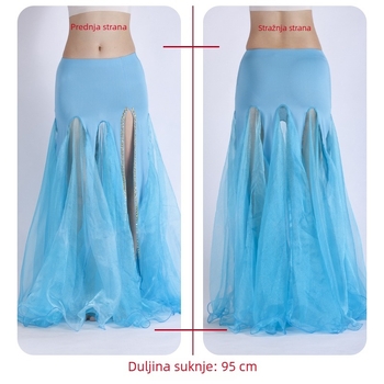 Scenski kostim za belly dance sa podijelom, euro-američki stil, za žene, 70% poliester / 30% PVC