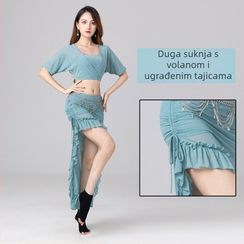 Kostim za Belly Dance za početnike – Set haljina s mrežastom tkaninom, poliester 50–70%, spandeks <30%, proljeće 2023, za žene 18–24