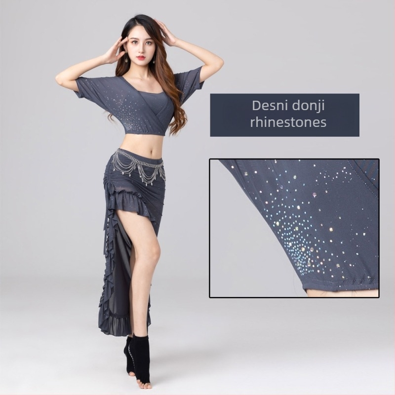 Kostim za Belly Dance za početnike – Set haljina s mrežastom tkaninom, poliester 50–70%, spandeks <30%, proljeće 2023, za žene 18–24