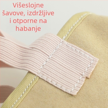 Plesne cipele - gornji dio od platna, potplat od kože, prozračna, lagana - balet i moderni ples