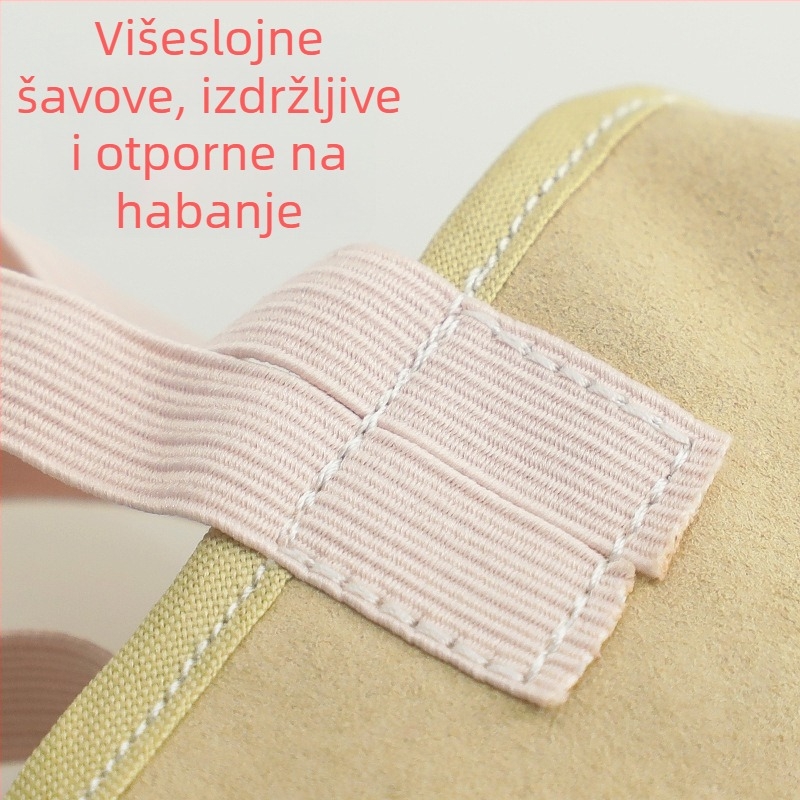 Plesne cipele - gornji dio od platna, potplat od kože, prozračna, lagana - balet i moderni ples