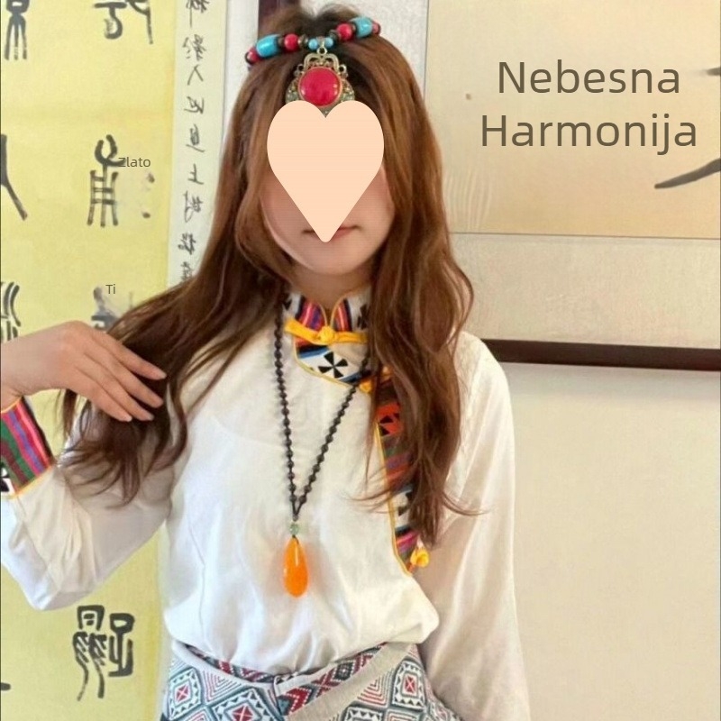Tibetanska omotna suknja za belly dance, unisex, ljeto 2022, glavni sadržaj tkanine 95%+