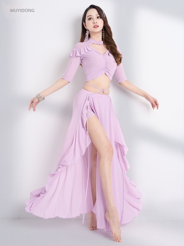 Nova niša kostim za orijentalne plesove i belly dance, s izrezima i rukavima od lišća lotusa, u stilu francuskog dvora