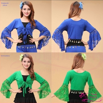 Yan Zi Dance Rhyme Kostim za Square Dance – Milk Silk tkanina, Spandex, pogodan za Belly Dance i Folklorni ples