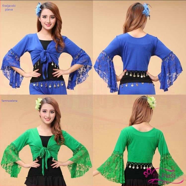 Yan Zi Dance Rhyme Kostim za Square Dance – Milk Silk tkanina, Spandex, pogodan za Belly Dance i Folklorni ples