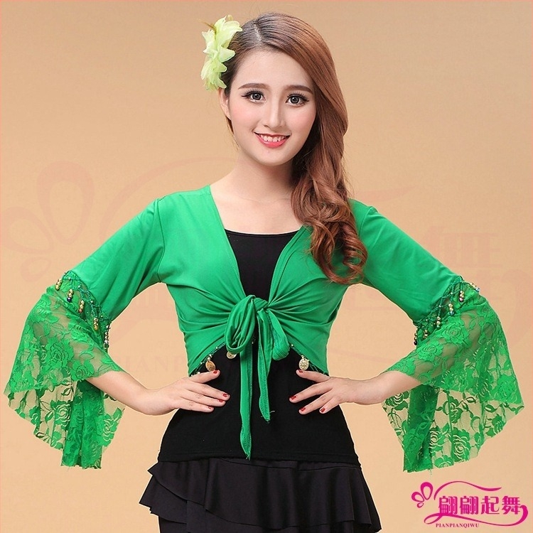 Yan Zi Dance Rhyme Kostim za Square Dance – Milk Silk tkanina, Spandex, pogodan za Belly Dance i Folklorni ples