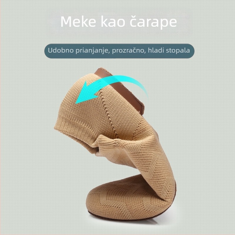 Plesne cipele s mrežastim gornjim dijelom, gumom na potplatu, prozračne i lagane, za odrasle žene.