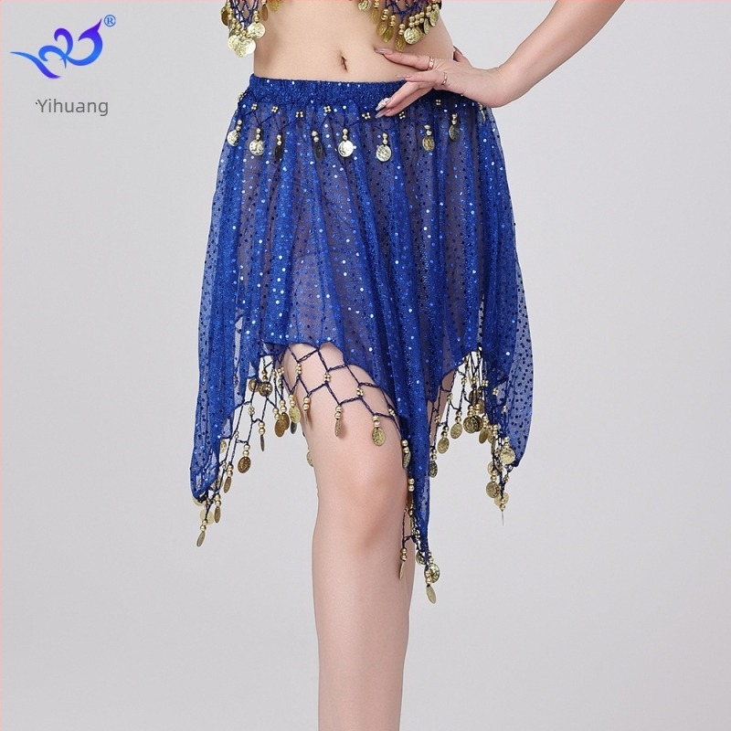 Suknja za belly dance s šljokicama, tkanina s točkicama, poliestersko-spandeks smjesa, žena, ljeto 2025