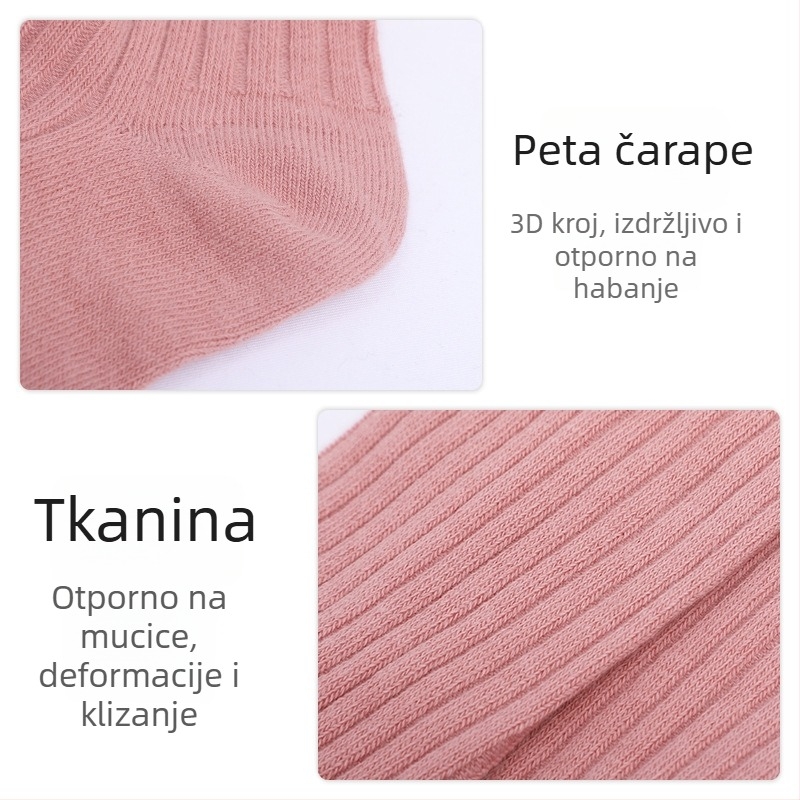 Ženske moderne plesne čarape za vježbanje i jogu – protuklizne unutarnje srednje dužine čarape od pamuka