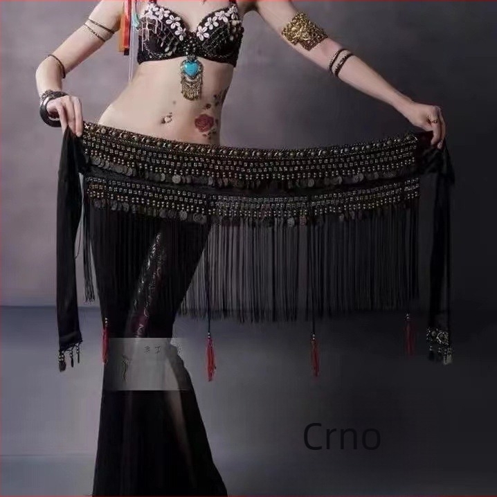 Pojas za struk za belly dance s resicama – etnički tribalni plesni pojas za žene