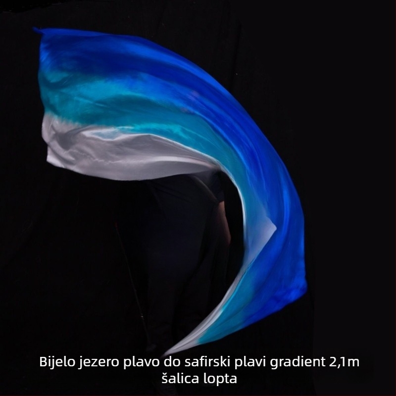 Aksesor za ples trbuha s gradientnim svilenim šalomom i visećom kuglicom (Marka: Other; Dobna skupina: Odrasli; Lansiranje: Ljeto 2021; Upotreba: scenska izvedba/otvaranje)