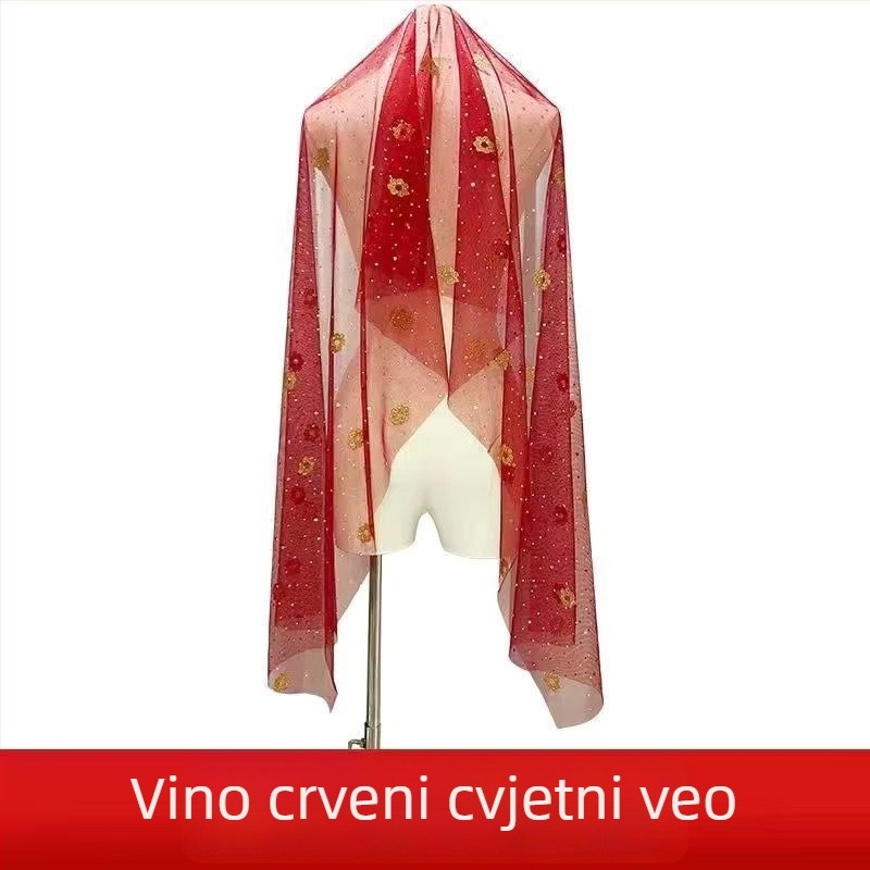Unisex Belly Dance veo — šifon, poliester 80-90%, ljeto 2024