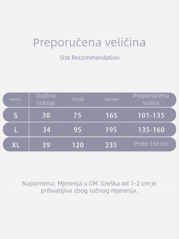 Ženska plesna suknja – kratka baletna probna suknja, jednobojni šifonski model, poliester s podstavom od pamuka