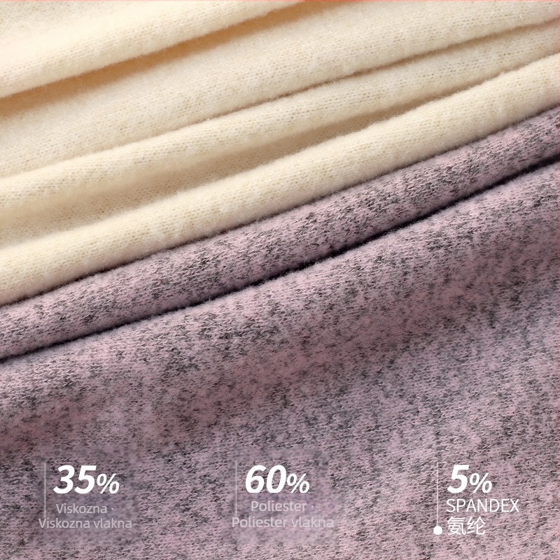 Ženski baletni top za vježbanje, jesen-zima, izrez u liniji, mješavina vlakana (35% viskoz, 60% poliester, 5% spandex)