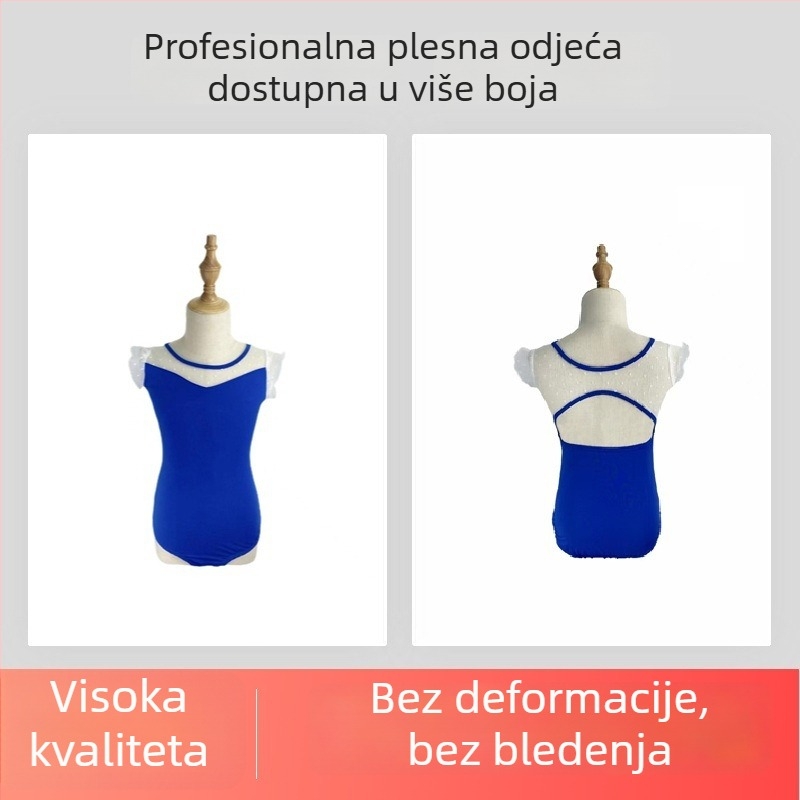 Dječji etnički plesni kostim — pamukana plesna haljina za djevojčice, materijal i podstava 99% pamuk, pogodna za ljeto, proljeće i jesen