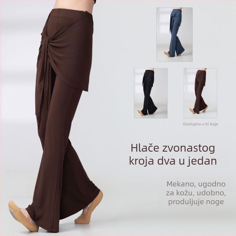 Ženska plesna odjeća – Modal 95% tkanina, hlače za balet i moderni ples