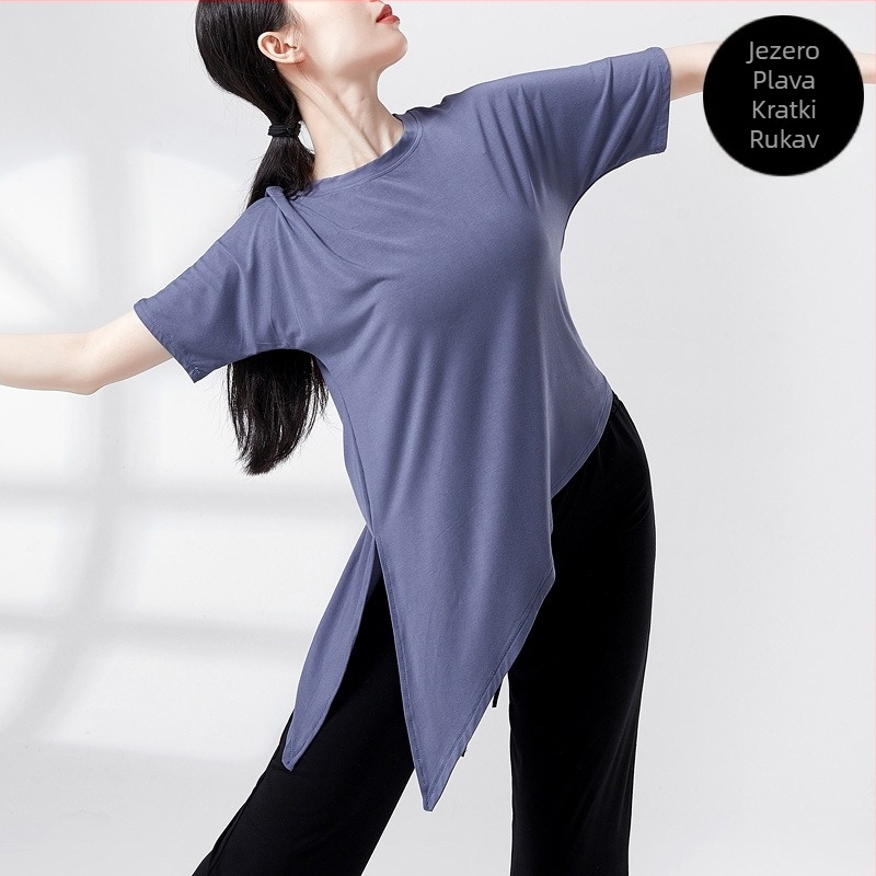 Modni plesni top za žene, sve sezone, materijal rayon modal (viskoza 93%), podstava rayon modal (93%), pogodan za pozornicu, balet, latino ples, folklorni ples i ballroom ples.