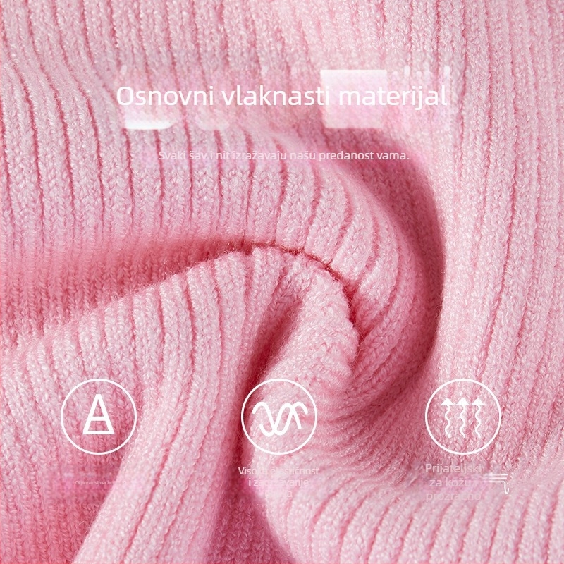 Dječji plesni komplet od pletene tkanine s dugim rukavima, za djevojčice, sve sezone, pamučna tkanina s podstavom od pamuka, 58% pamuk