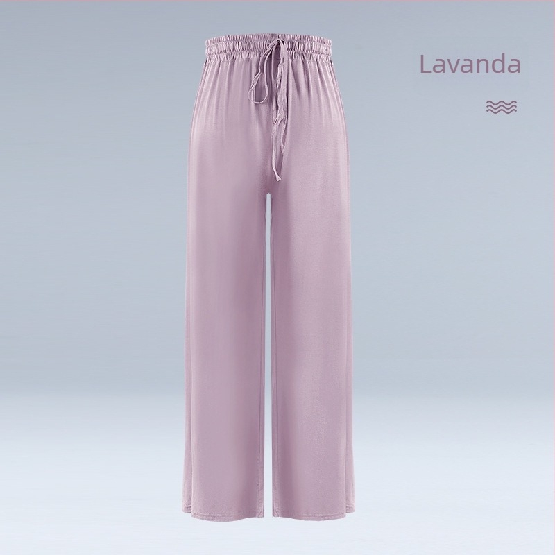 Pantalone za moderni ples za odrasle — široke ravne nogavice, modalna tkanina (93% modal), pogodne za balet