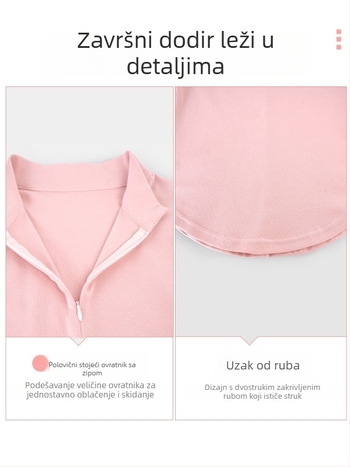 Moderna plesna trening jakna s zipom i stojećim ovratnikom, dugi rukav, za odrasle žene; vanjski materijal: 92% pamuk, podstava: pamuk s 8% elastana