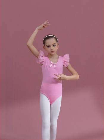 Dječja pamučna plesna haljina za vježbanje – 95% pamuk, za djevojčice, 3–8 godina, kineski ples