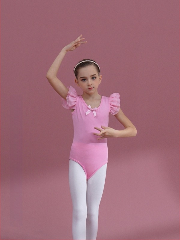 Dječja pamučna plesna haljina za vježbanje – 95% pamuk, za djevojčice, 3–8 godina, kineski ples