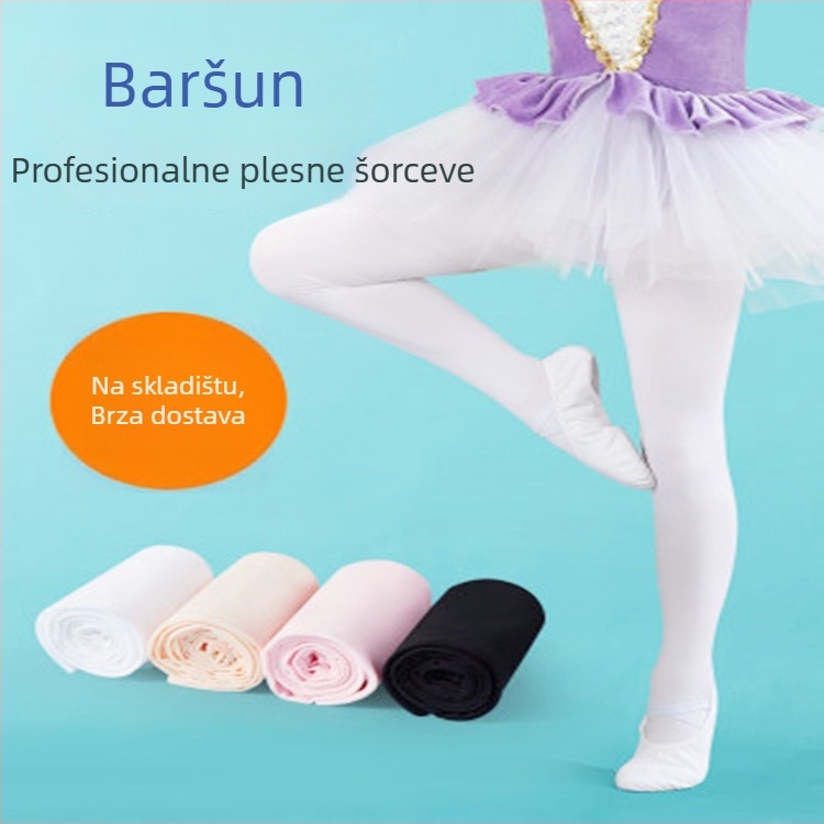 Odrasle ženske plesne tajice – baršunasta podstava, 80% akril, za balet, latino i moderni ples, nošenje tijekom cijele godine