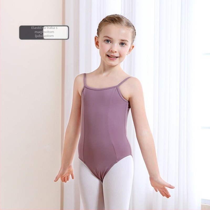 Dječji plesni kostim za baletnu praksu, ljetni model, najlon 75%, za djevojčice 3–8 godina