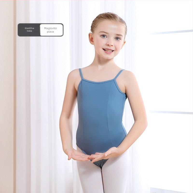 Dječji plesni kostim za baletnu praksu, ljetni model, najlon 75%, za djevojčice 3–8 godina