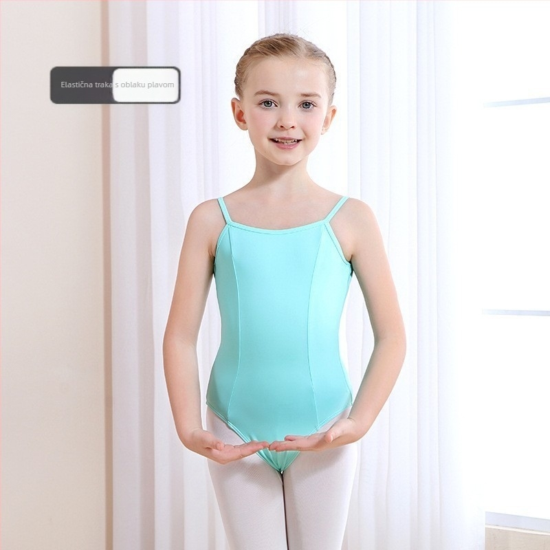 Dječji plesni kostim za baletnu praksu, ljetni model, najlon 75%, za djevojčice 3–8 godina