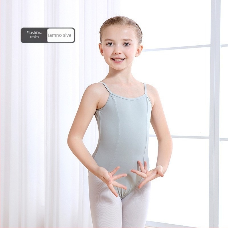 Dječji plesni kostim za baletnu praksu, ljetni model, najlon 75%, za djevojčice 3–8 godina
