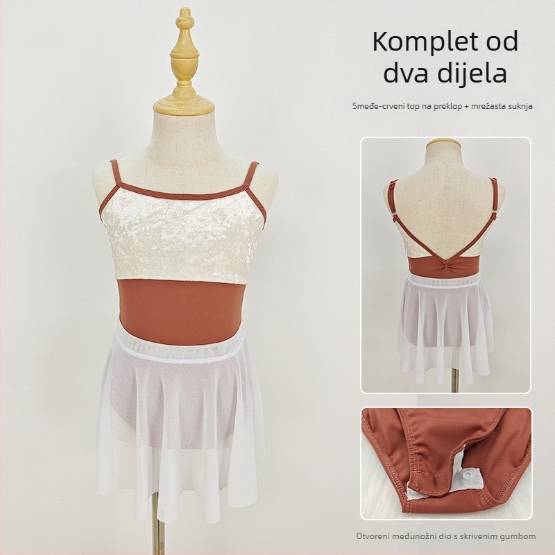 Dječji plesni komplet s trakama za balet, kineski ples i gimnastiku