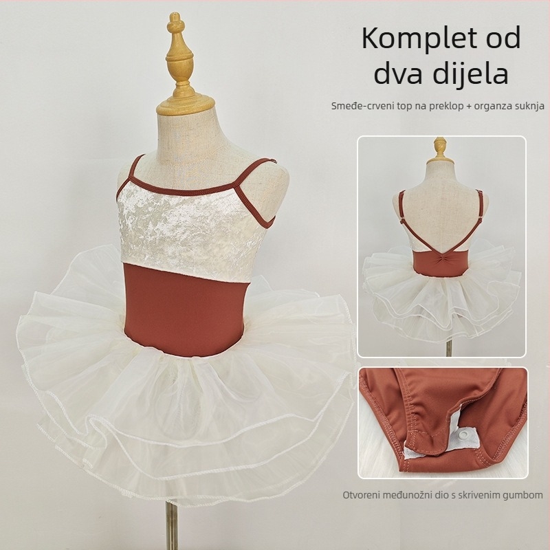 Dječji plesni komplet s trakama za balet, kineski ples i gimnastiku