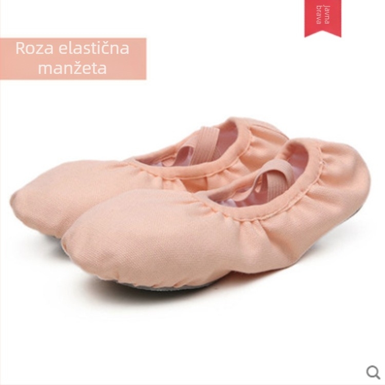 Sansha dječje baletanke za ples, kožna potplata, pamučni vamp, prozračan i lagan, unisex
