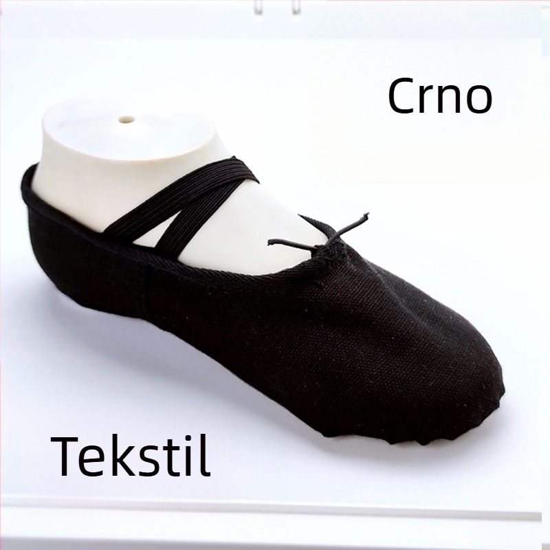 Baletanke za djecu, unisex, gornji dio od platna i pamuka, đon od kože goveda sa velurom, dišuće, lagane