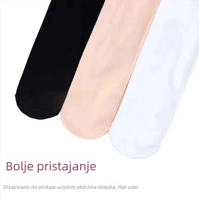 Dječje plesne tajice s fleec podstavom za jesen-zimu, debeli 800D, anti-piling, bijele, za djevojčice