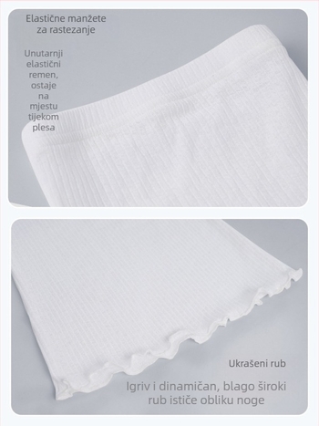 Pantalone za zagrijavanje baleta za odrasle, ravni kroj s blagim proširenjem u donjem dijelu, materijal od ribanog bambus viskoze, podstava viskoza