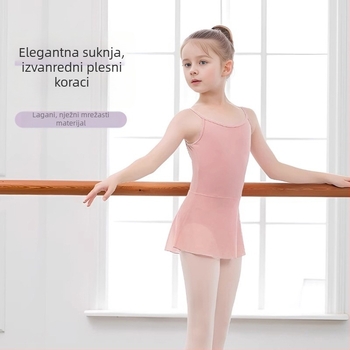 Dječji baletni leotard za djevojčice s tila suknjom za ljeto