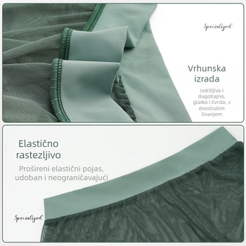 Baletna vježbna kostim s mekom gazom suknjom, najlon materijal 88,2%, meko vlakno, za odrasle žene, moderan ples