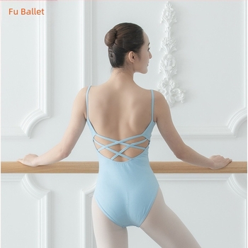 Baletni leotard s trakicama i prekriženim leđima, za odrasle žene