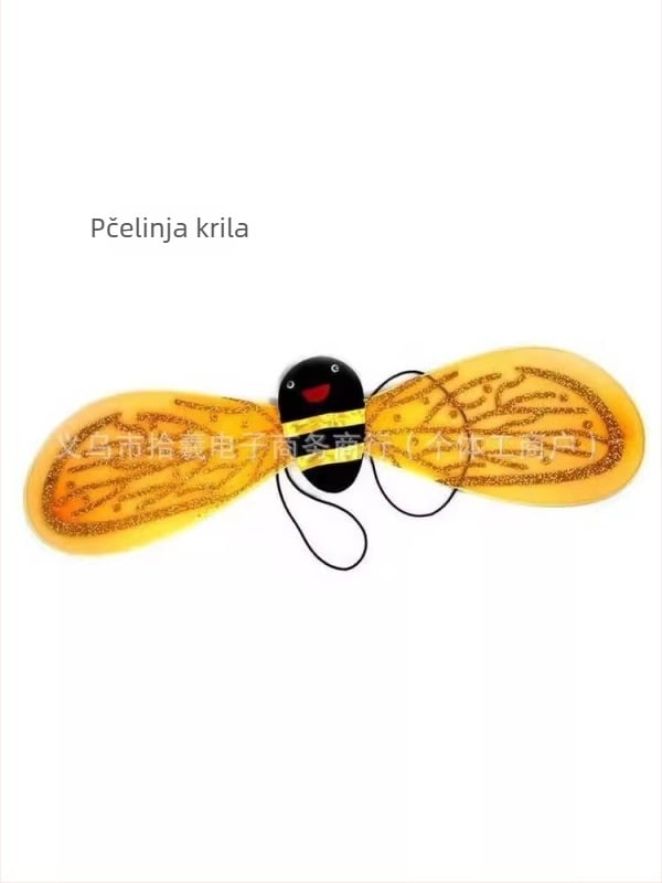 Dječji plesni kostim: krila bubamare, kostim s temom insekta i štapić vile; za djecu 3–8 godina; Modalna tkanina s mrežastom tkaninom, nježno završavanje; IP odobrenje