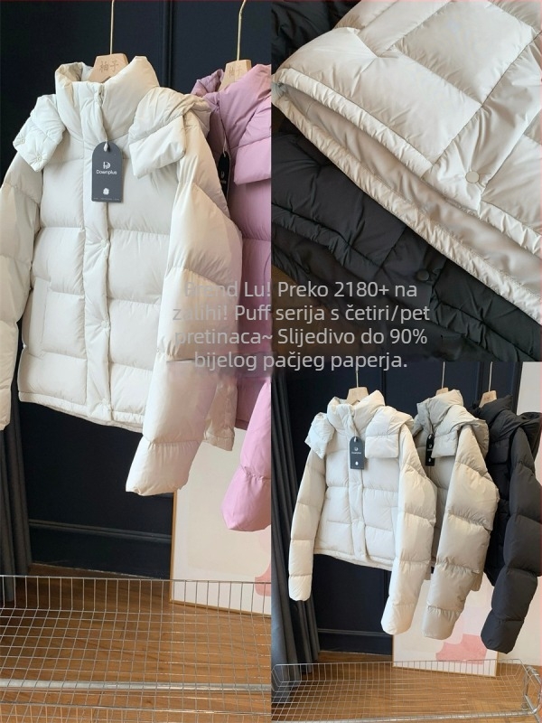 Jakna s pačjim perjuom, udio perja 86-90%, punjenje 101-200 g, slobodan kroj, debeli poliester materijal