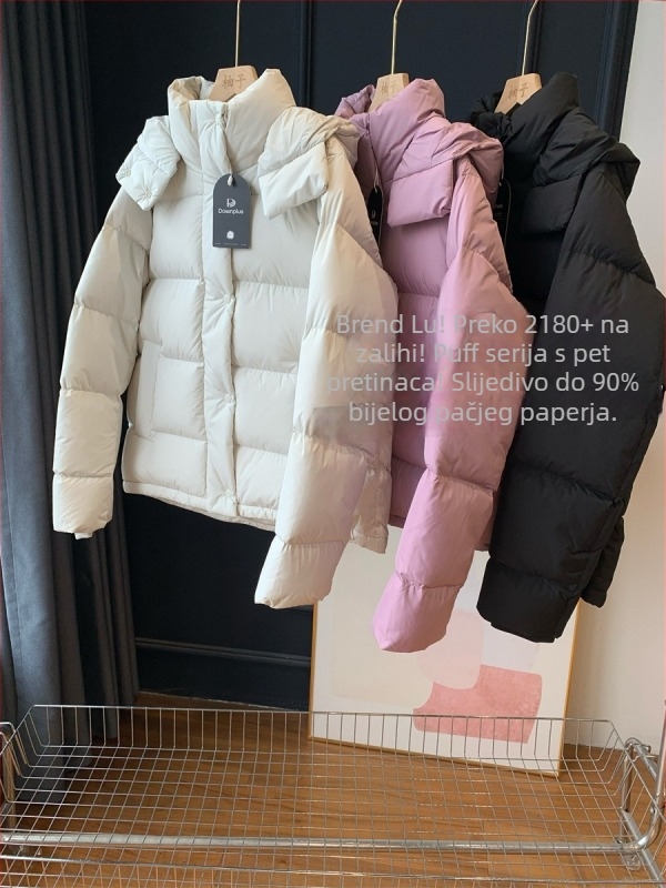 Jakna s pačjim perjuom, udio perja 86-90%, punjenje 101-200 g, slobodan kroj, debeli poliester materijal
