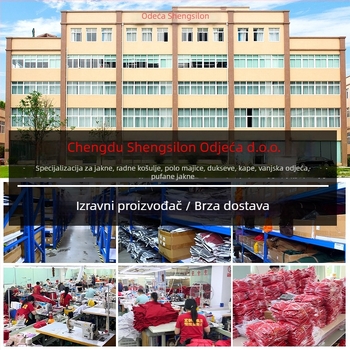 Jakna s kapuljačom od perja — 86–90% perja, vanjski najlon, podstava poliester, stojeći ovratnik, zatvarač