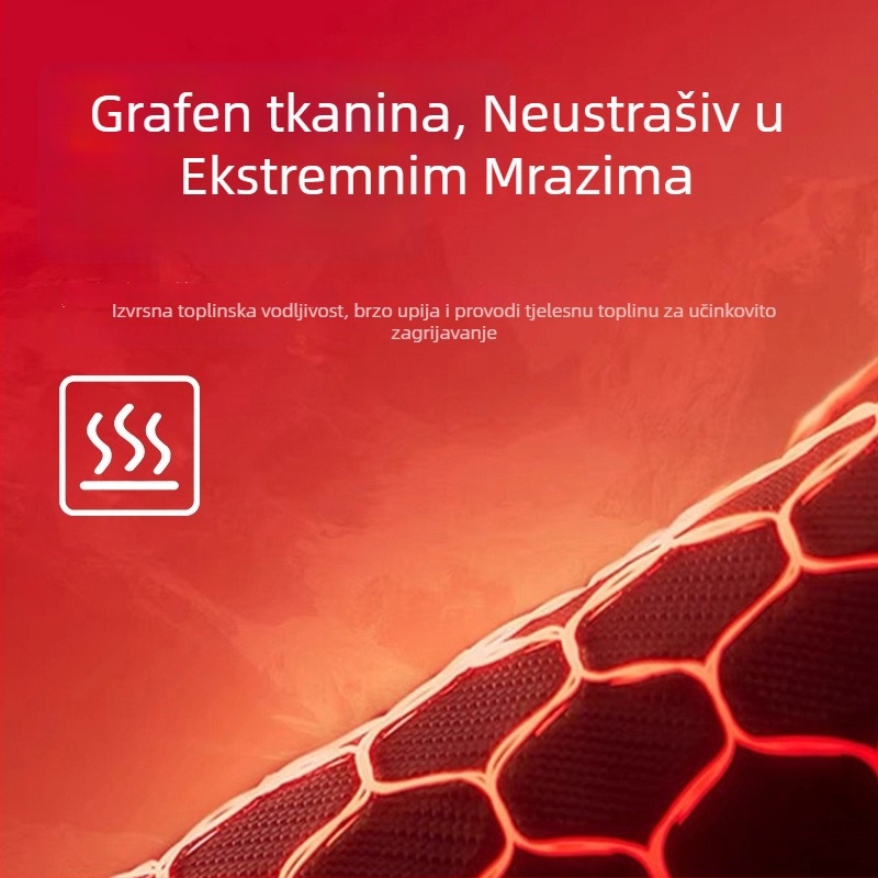 Jakna s kapuljačom od perja — 86–90% perja, vanjski najlon, podstava poliester, stojeći ovratnik, zatvarač