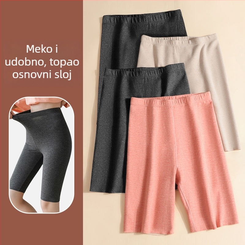 Debeli bezšivni termalni leggingi s kašmirom i flisom – topli sloj za zimu