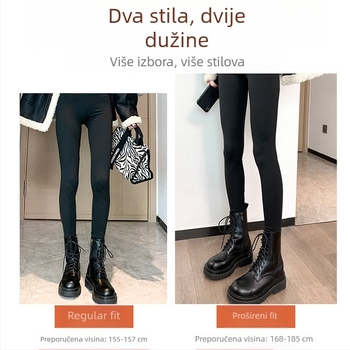Shark hlače za žene – najlon, fleece podstava, debele i tople, kontrola trbuha i podizanje stražnjice, hlače za jogu