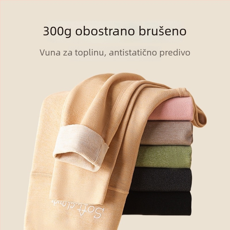 Termalne tajice za tinejdžerice, visok pojas, flis podstava, duge