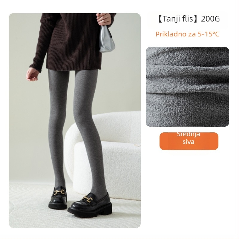 Ženske zimske pantyhose s oblikujućim učinkom, kontrola trbuha, podizanje stražnjice, protivklizni, topli, viskozno vlakno