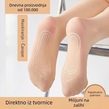 Čarape s silikonom i čeličnom žicom za proljeće–jesen, anti-zaglavljivanje, sjajan završni izgled